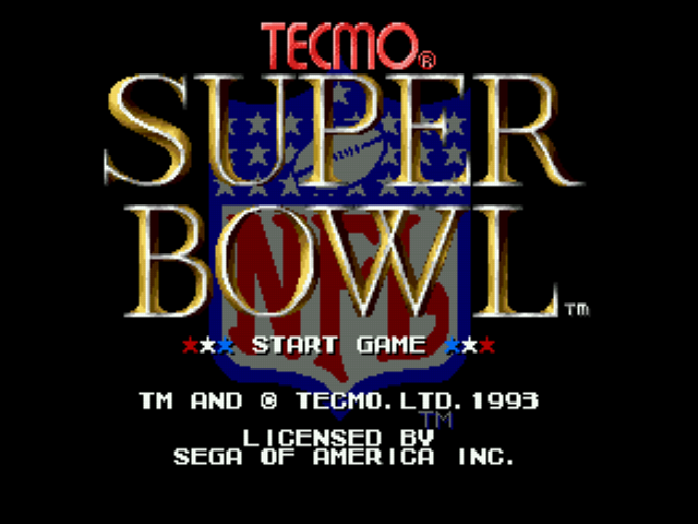 Tecmo Super Bowl (October 1993)